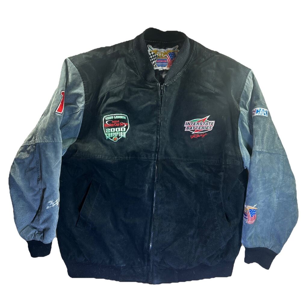 Vintage NASCAR Champion 2000 Jeff Hamilton Jacket Bobby Labonte Winston Cup XL